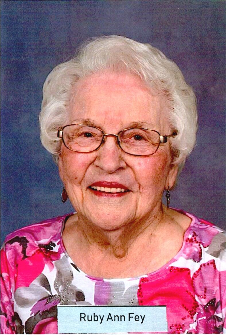 Obituary of Ruby Ann Fey