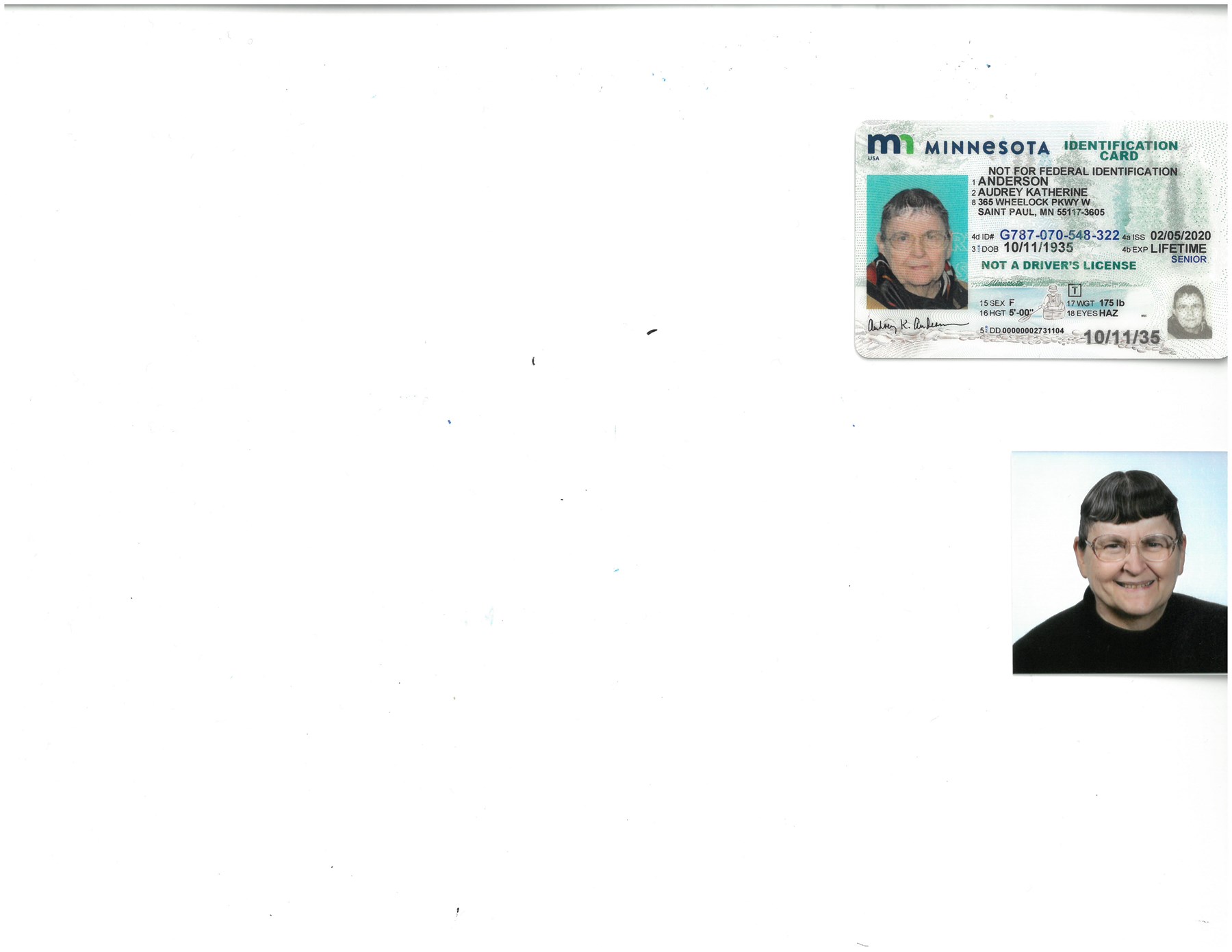 Obituary of Audrey Katherine Anderson