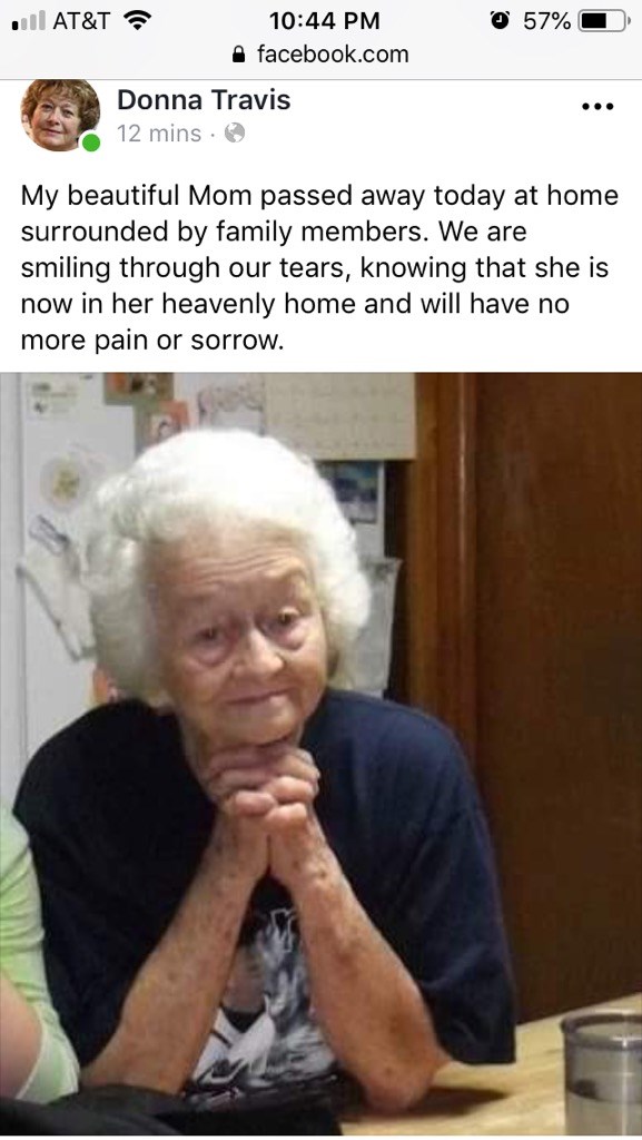 Obituary of Gladys Browning