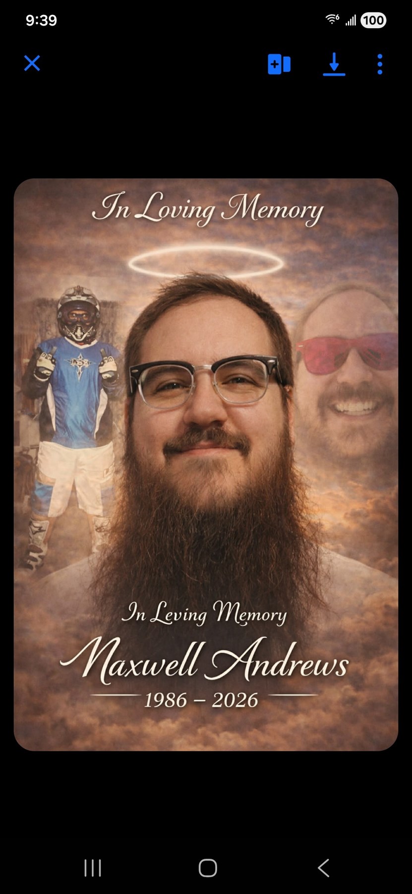 Obituario de Maxwell James Andrews