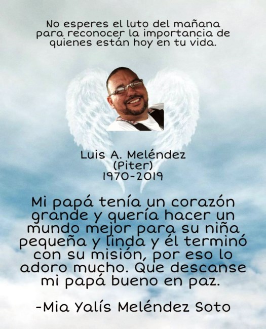 Obituario de Luis A. Meléndez Figueroa