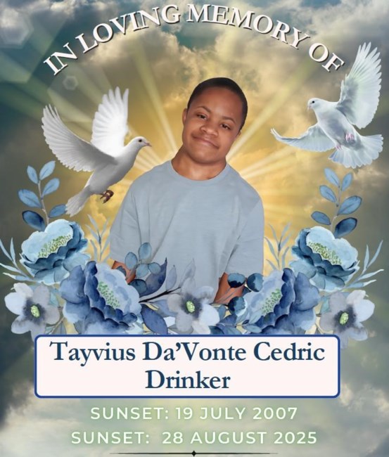 Obituary of Tayvius Da'Vonte Cedric Drinker
