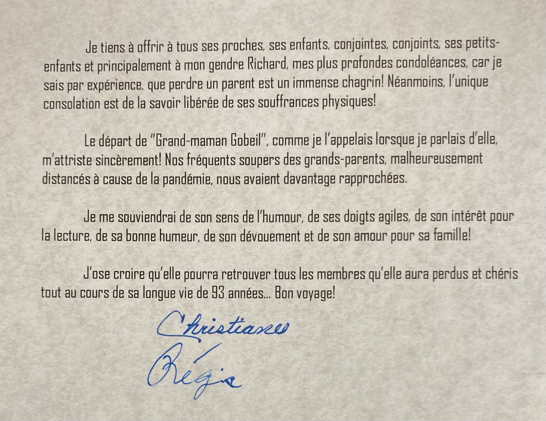 Lucette Lebel Obituary Quebec Qc