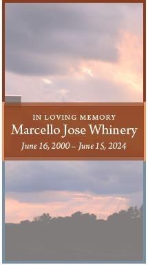 Obituary of Marcello Jose Whinery