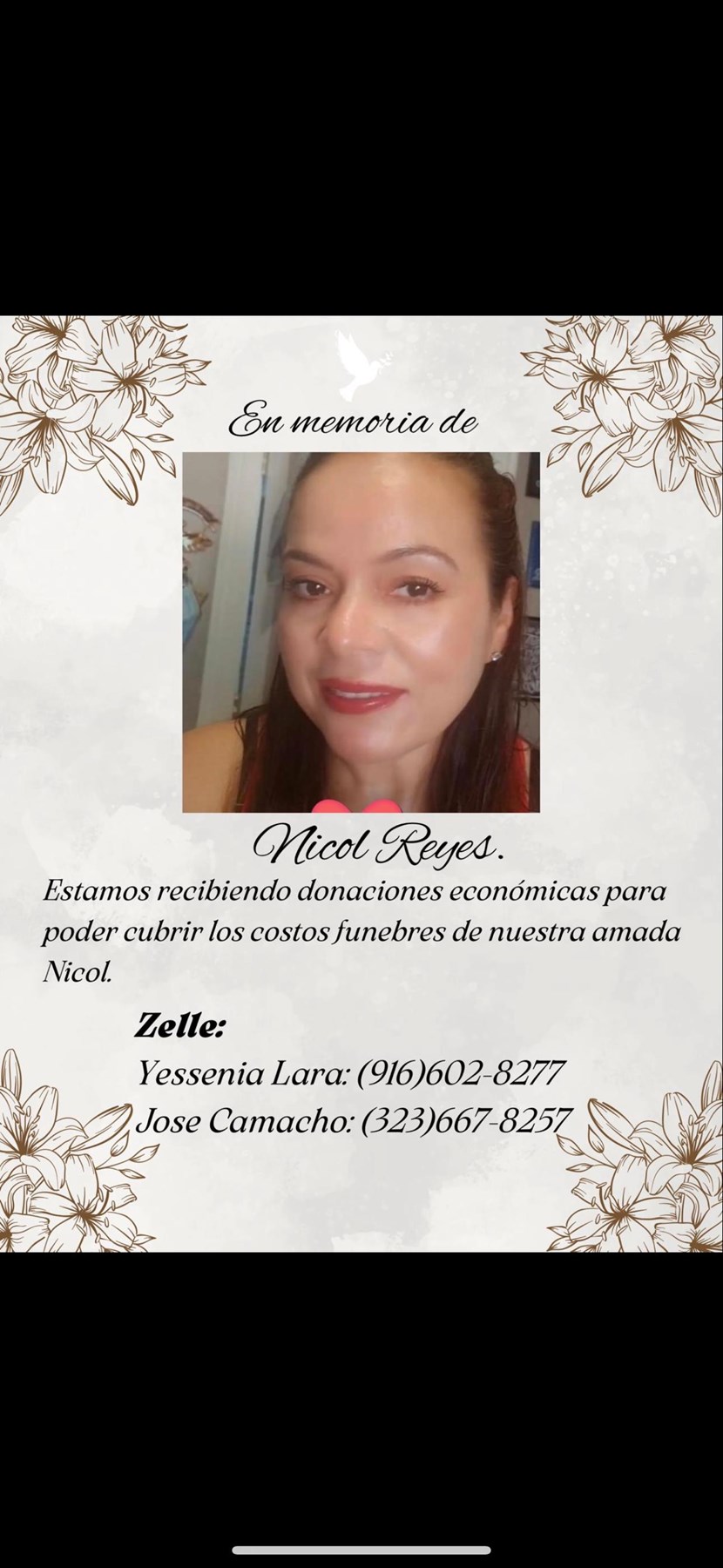 Obituary of Maria Nicolaza Reyes