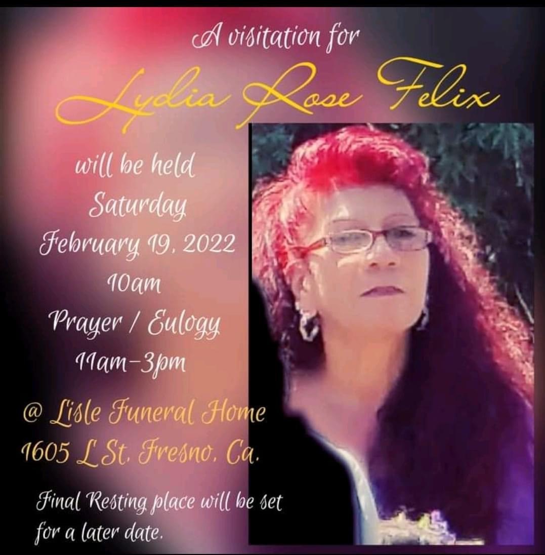 Obituary of Lydia Rose Felix