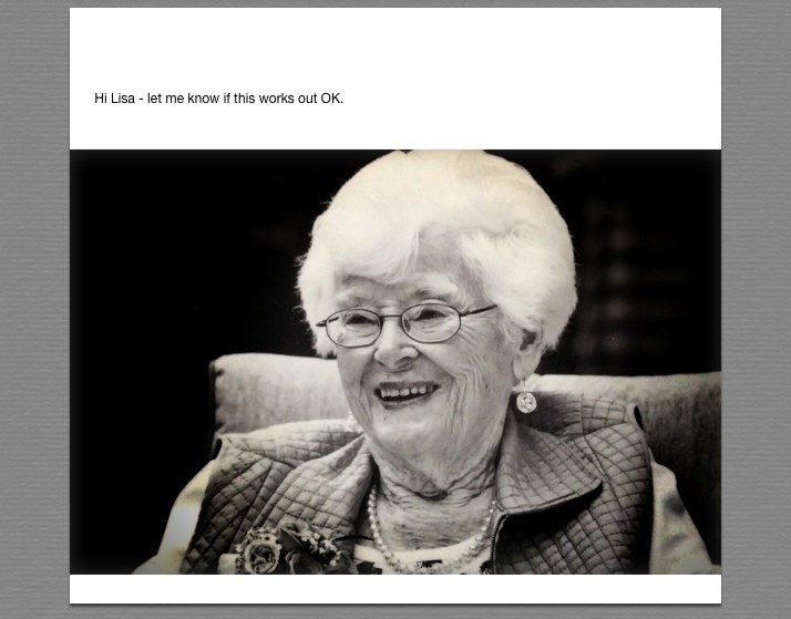 Obituary of Marion Frances Martin