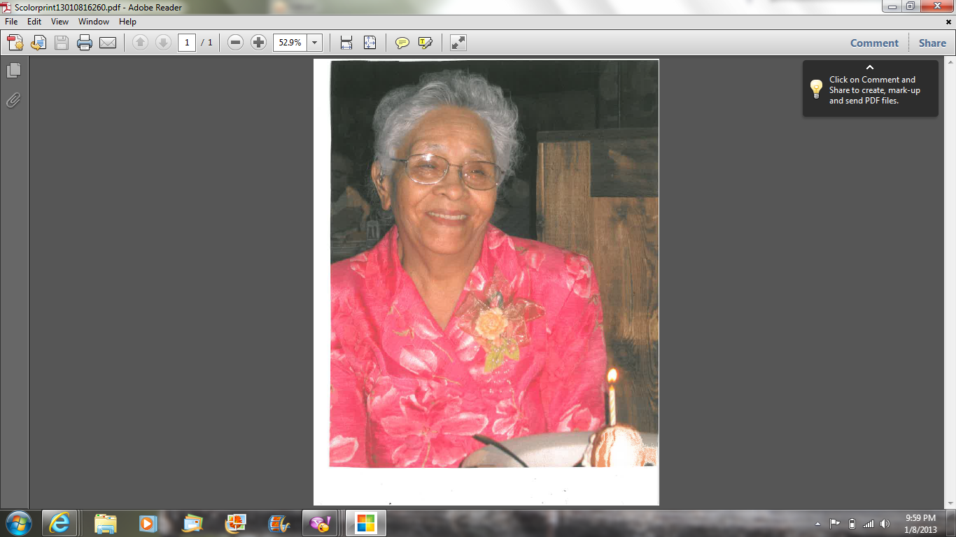 Obituary of Belén M. Munoz