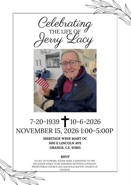 Obituary of Jerry Don Lacy