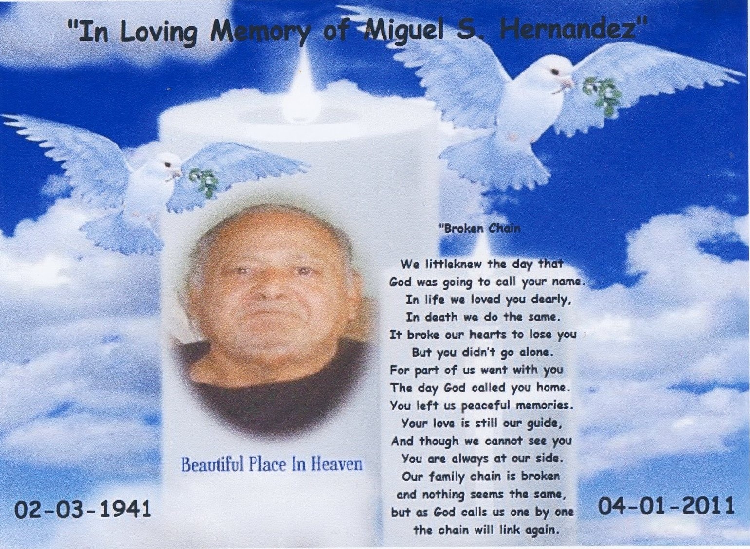 Miguel Hernandez Obituary Yakima, WA(00)