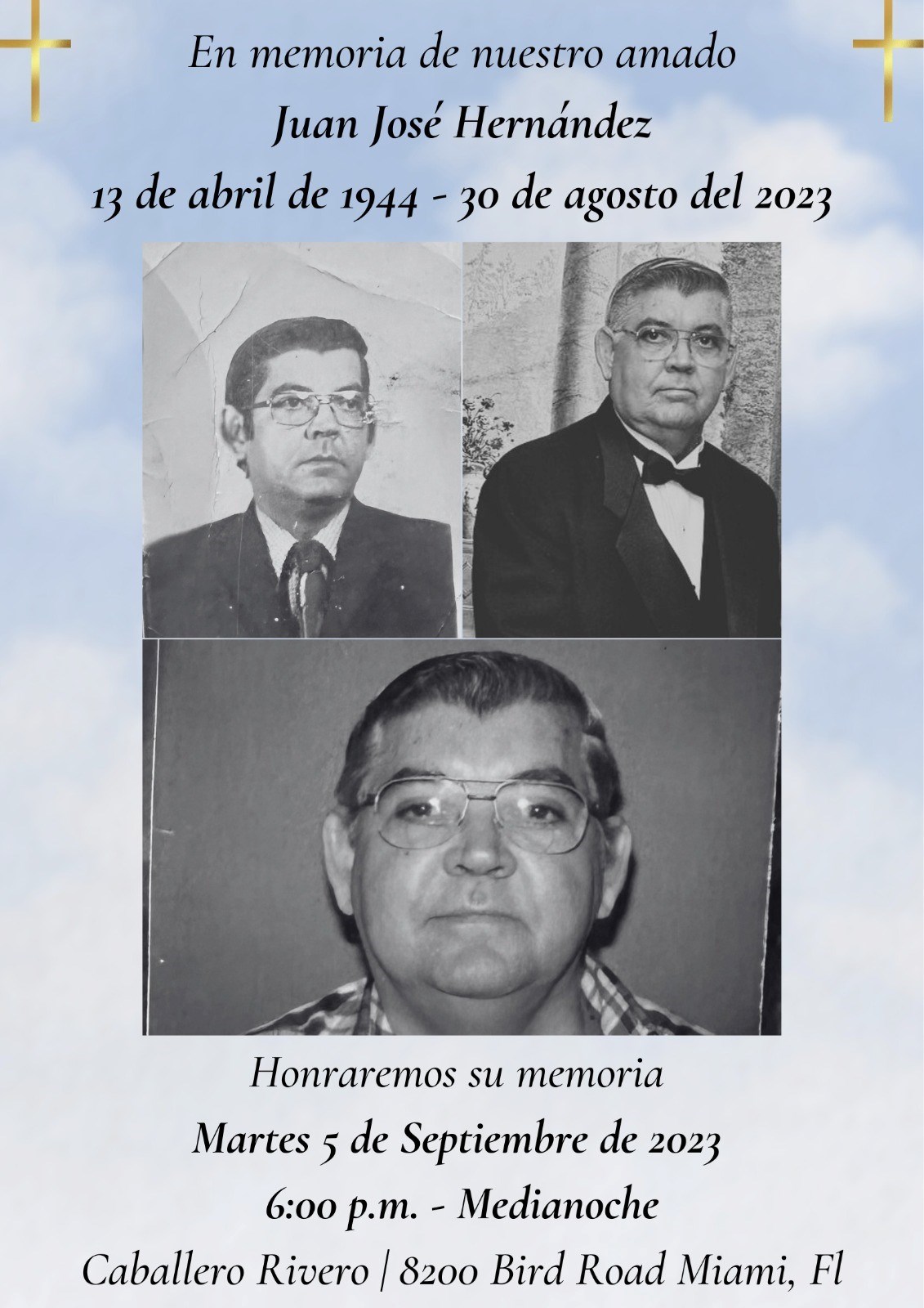 Obituary of Juan Jose Hernandez