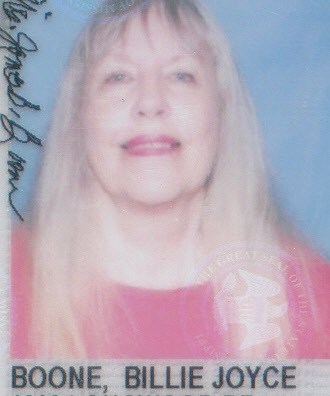 Obituary of Joyce Boone