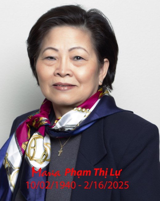 Avis de décès de Lu Thi Pham