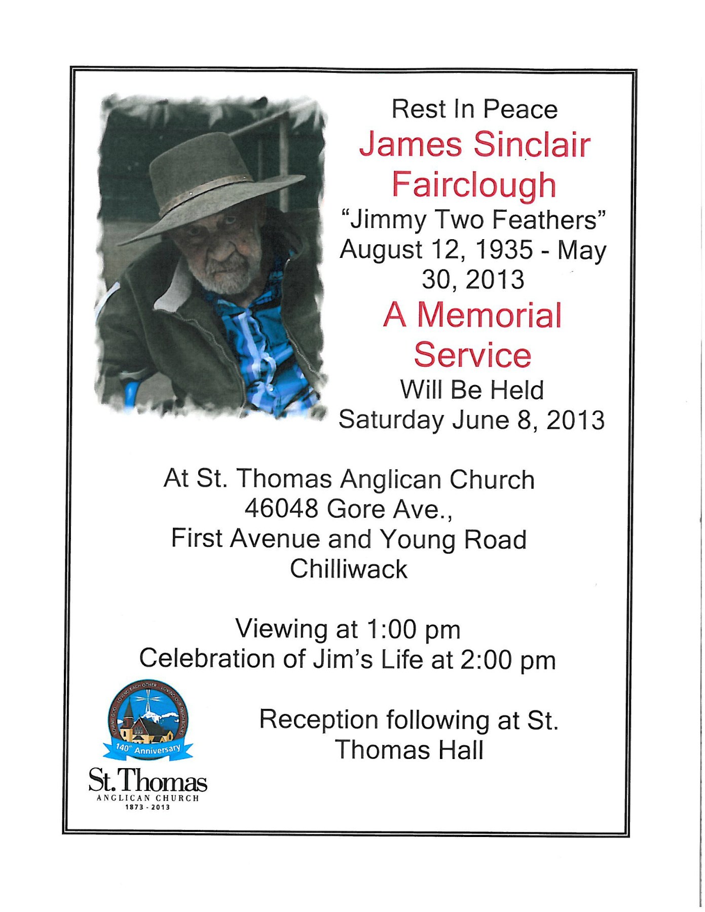 Obituary of James Sinclair Fairclough