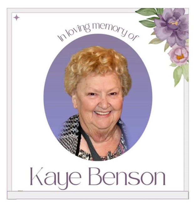 Obituary of Kaye Benson