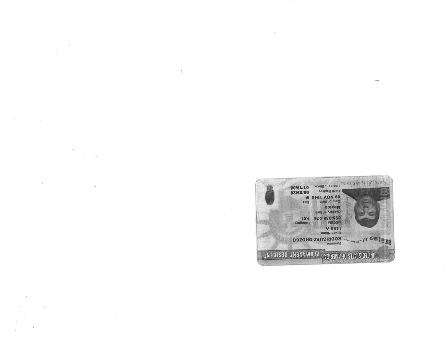 Obituary of Luis Arturo Rodriguez