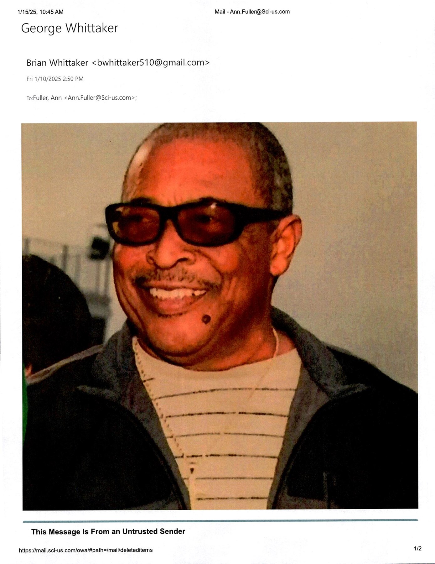 Obituary of George Whittaker