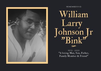 Avis de décès de William Larry Johnson Jr.