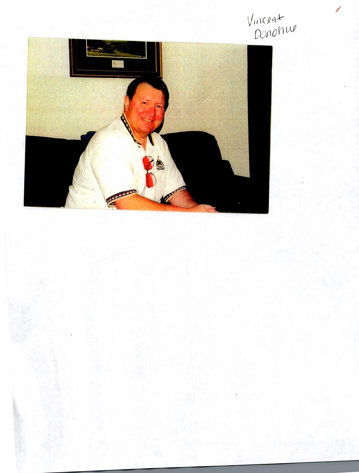 Obituary of Vincent Joseph Donohue