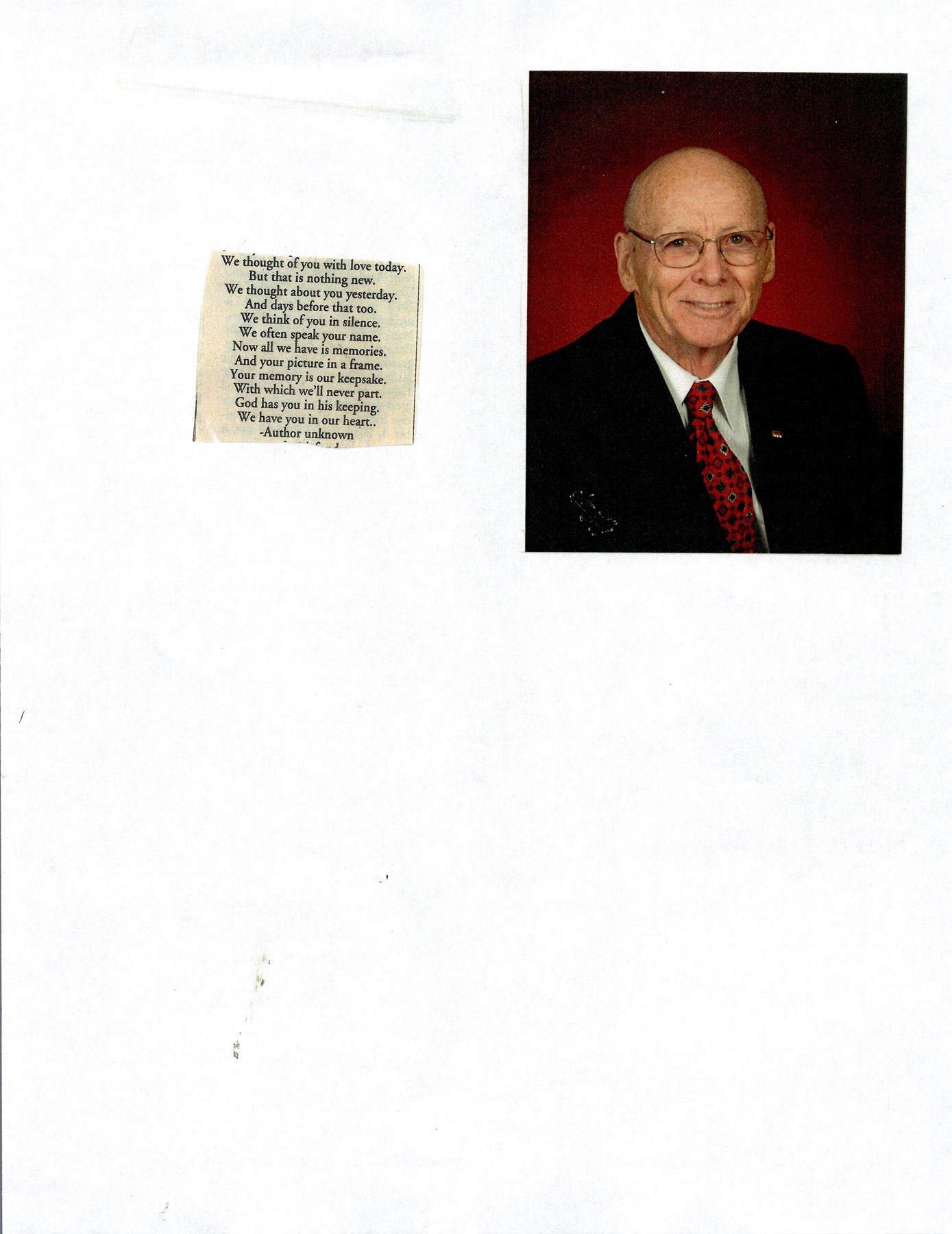Obituary of Billy Wetzel