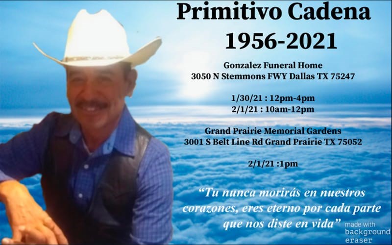 Obituary of Primitivo Cadena Garcia