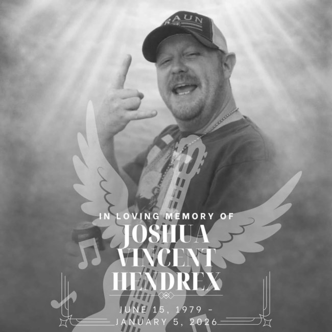 Avis de décès de Joshua Vincent Hendrex