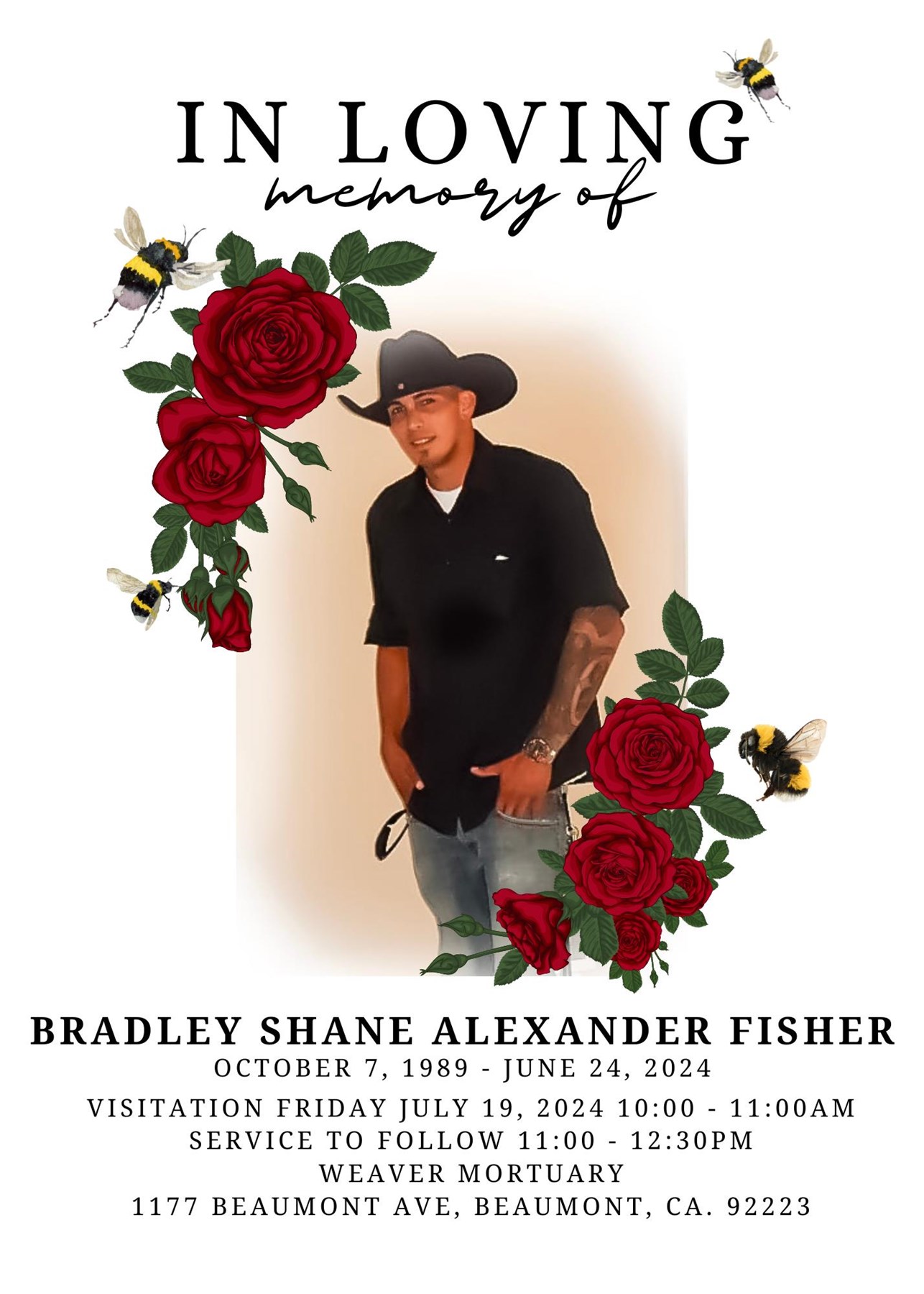 Obituary of Bradley Shane Alexander Fisher
