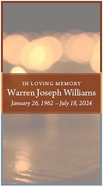 Obituary of Warren Joseph Williams