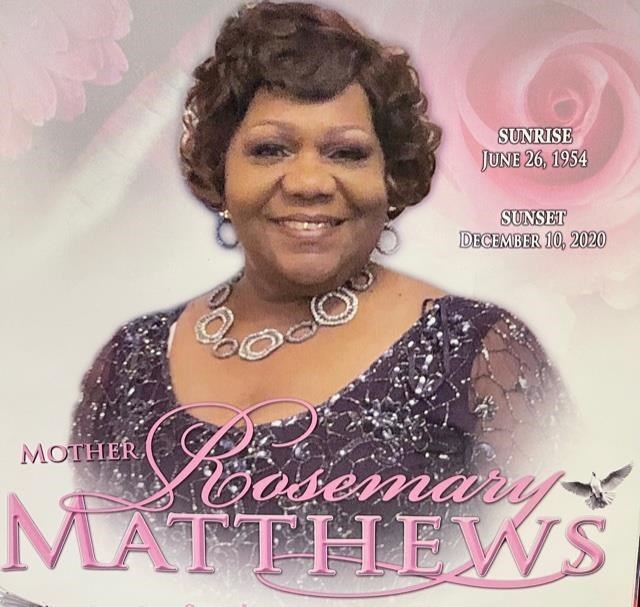 Obituary of Rosemary Matthews