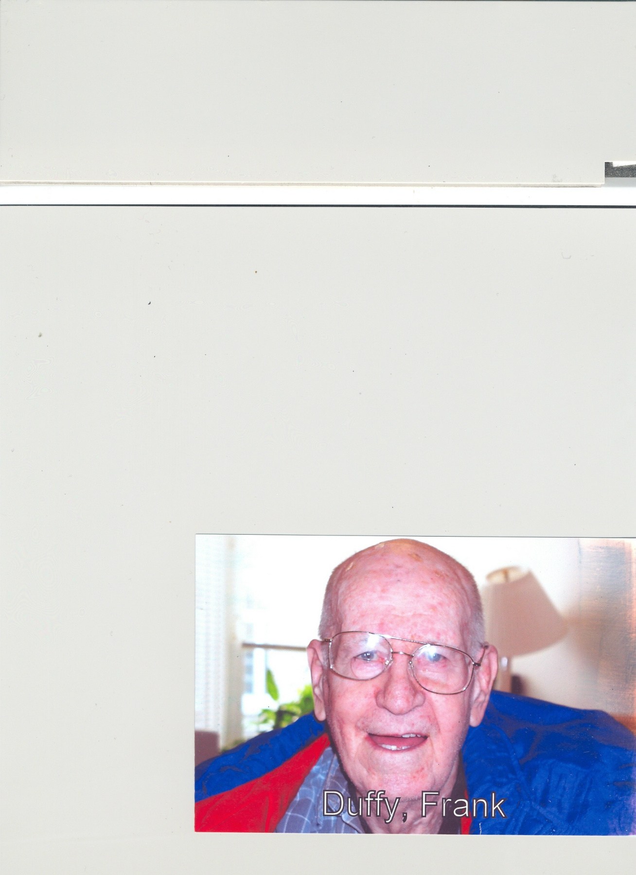 Obituary of Frank Thomas Duffy