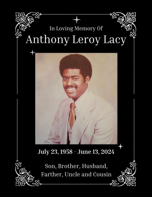 Obituary of Anthony Leroy Lacy