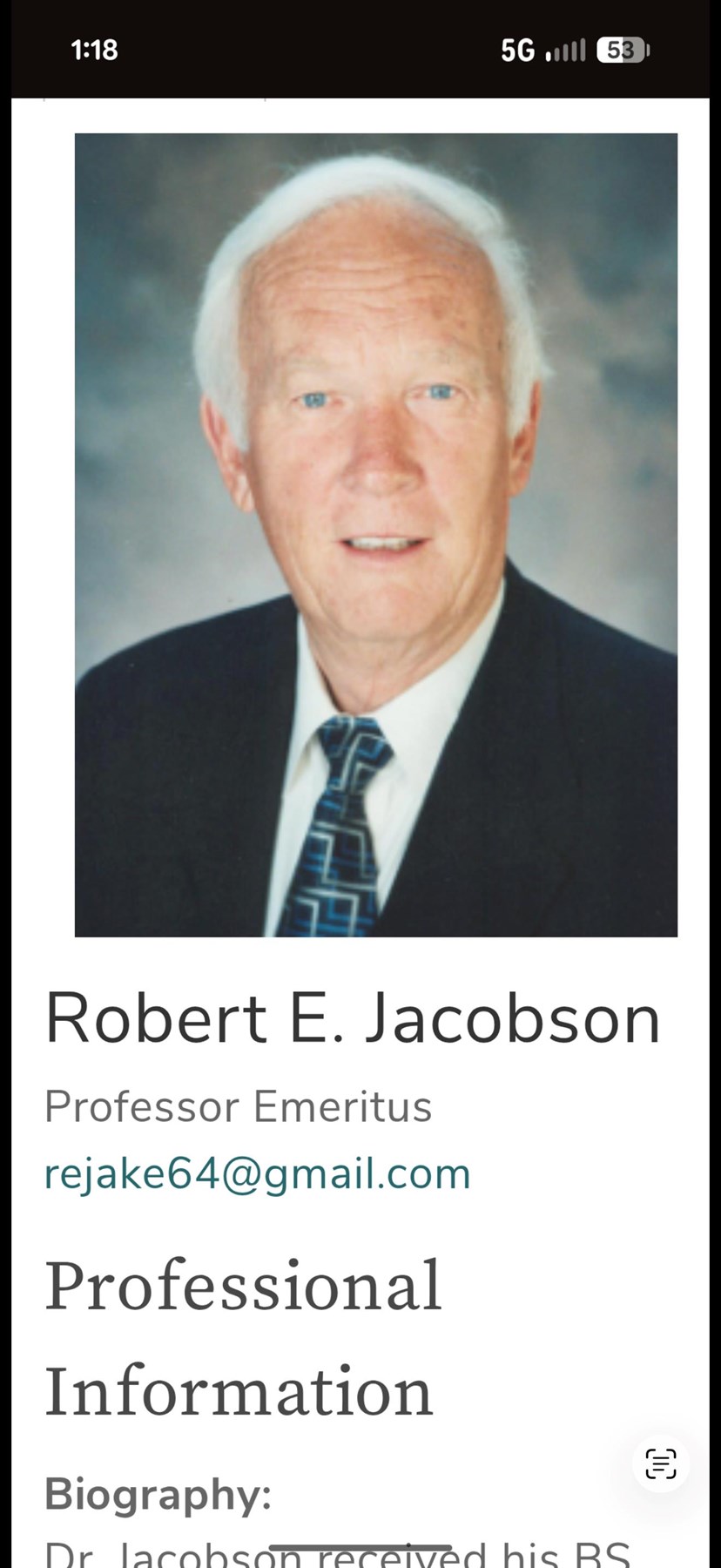 Obituario de Robert "Bob" Jacobson