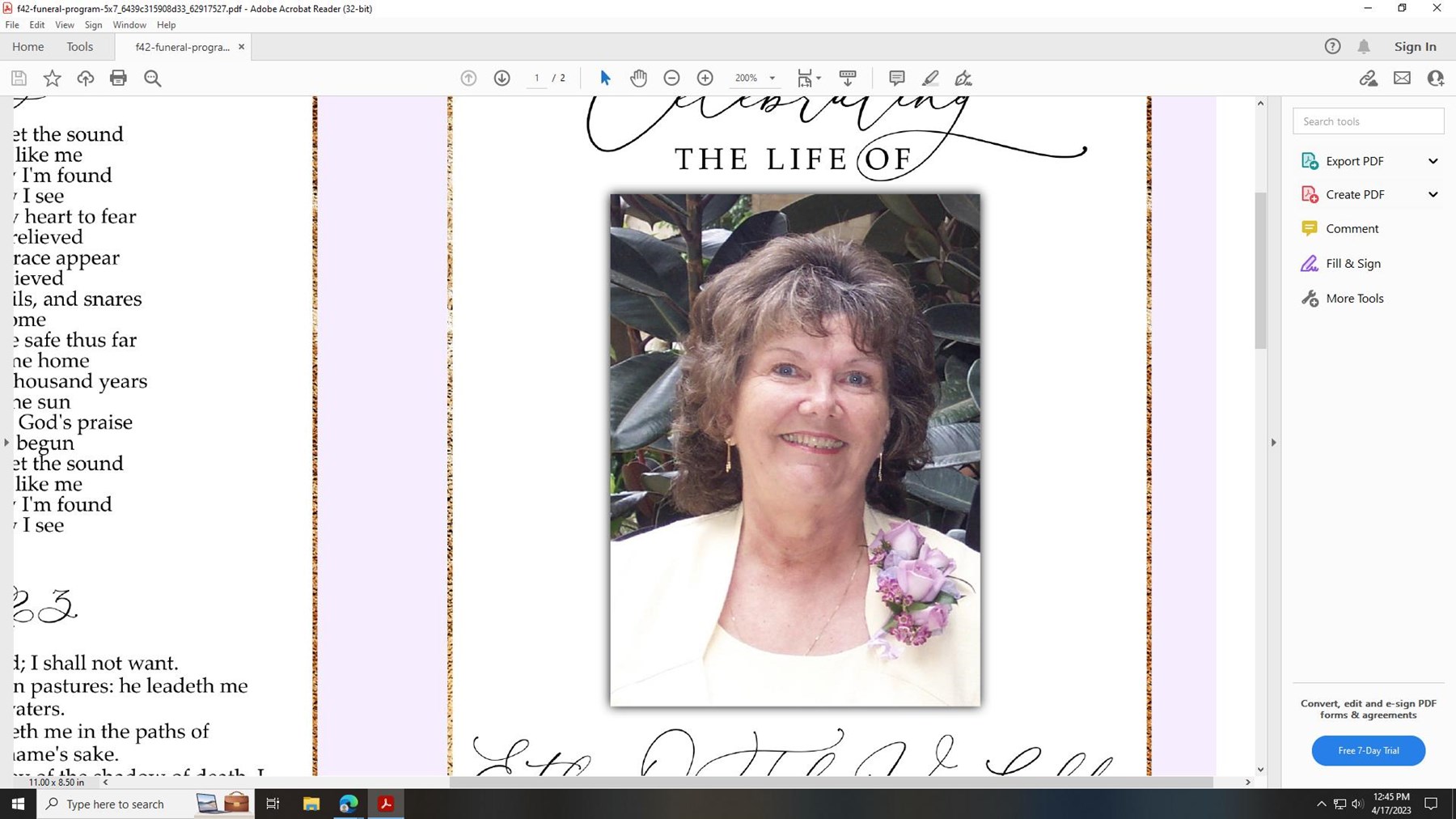 Obituary of Esther C O'Toole - Van Gelder