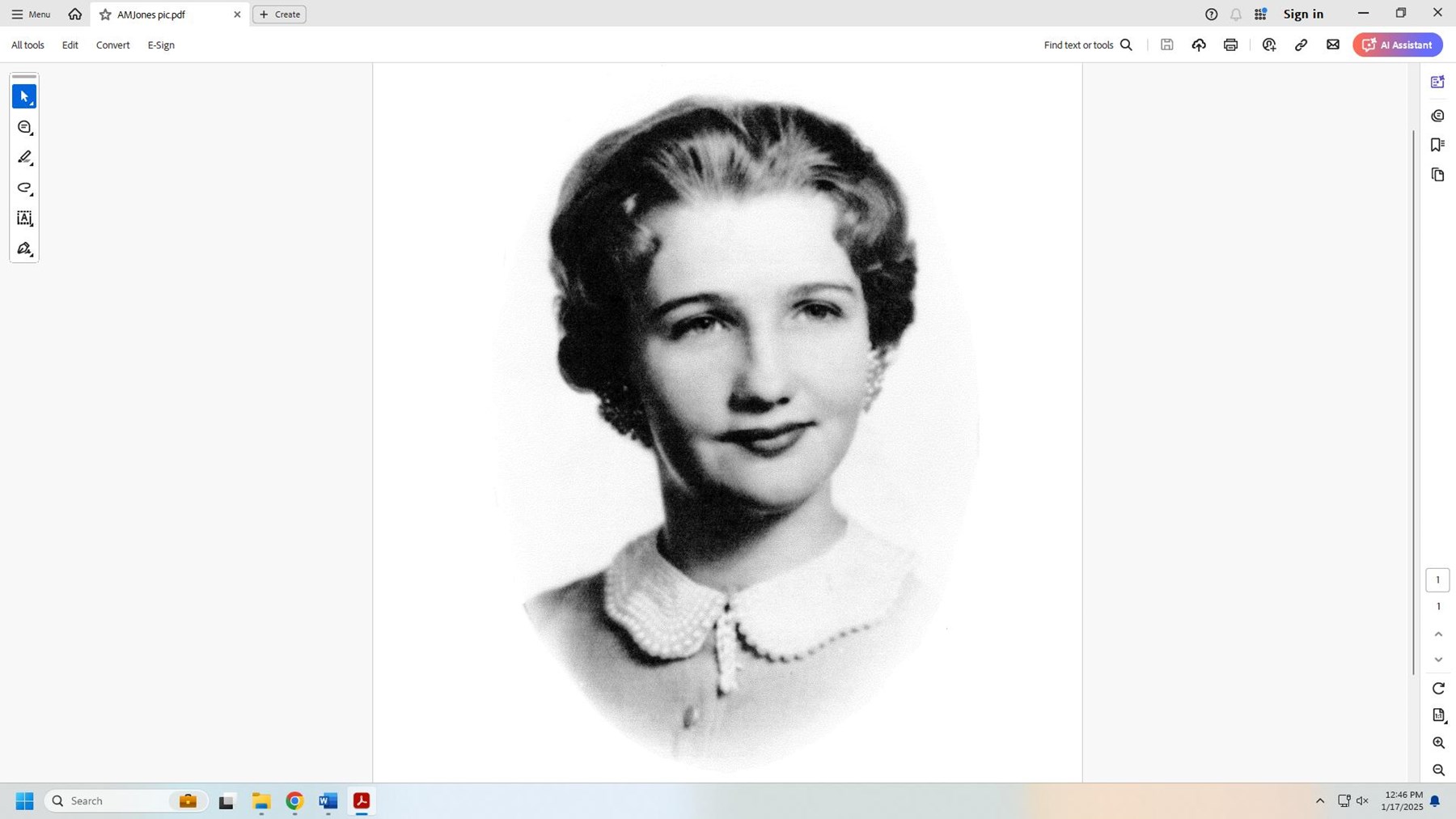 Obituary of Alice Mary Jones