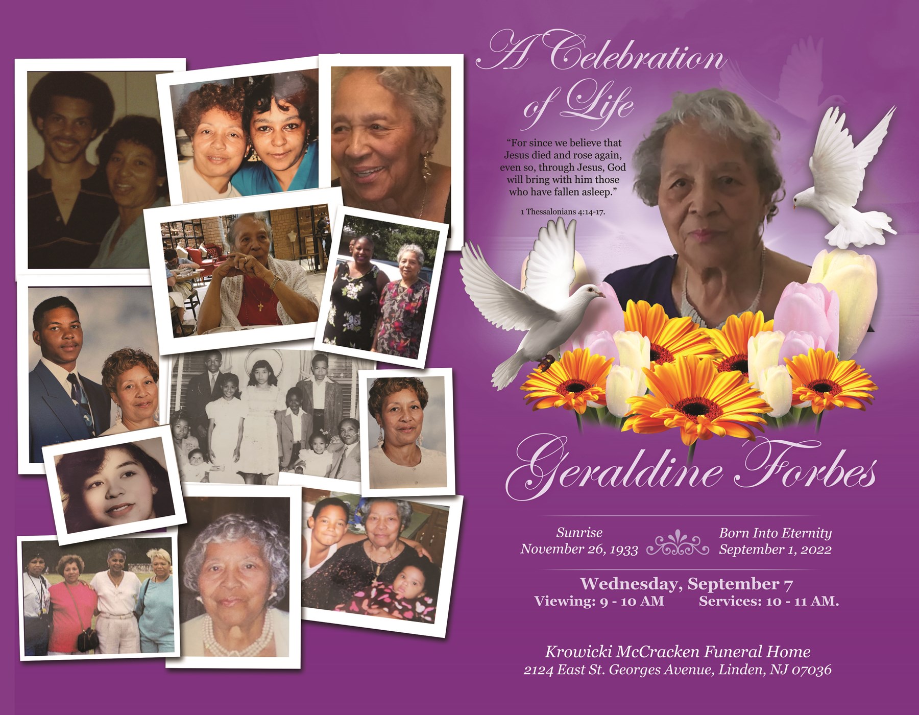 Geraldine Forbes Obituary Linden, NJ