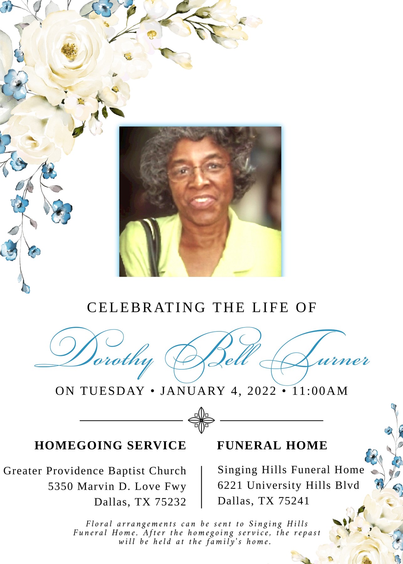 Obituary of Dorothy Bell Turner