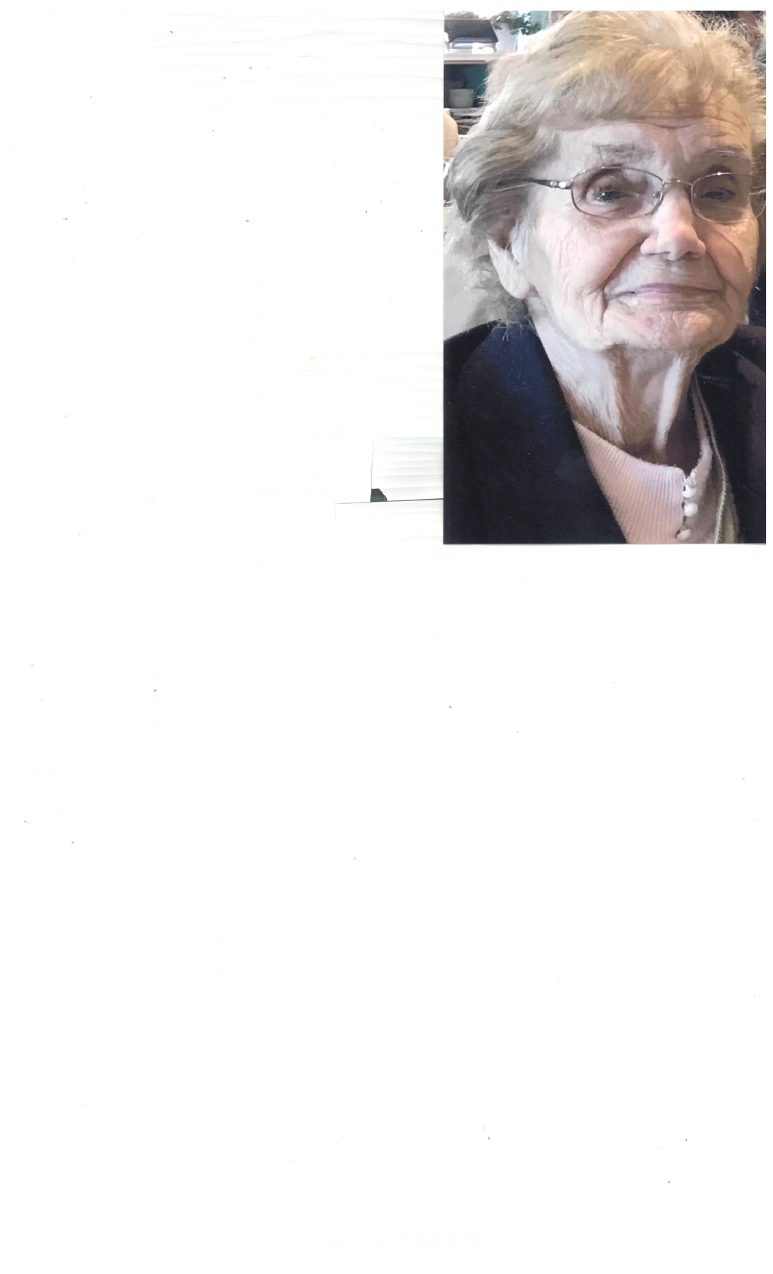 Avis de décès de Gisèle Pitre (Comeau)