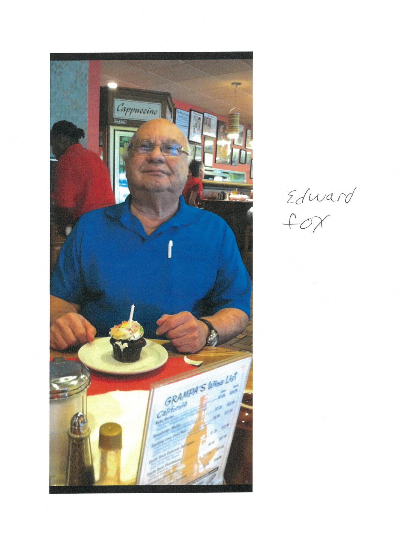 Obituary of Edward L Fox