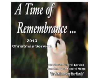 Obituary of 2013 Holiday Memorial Service