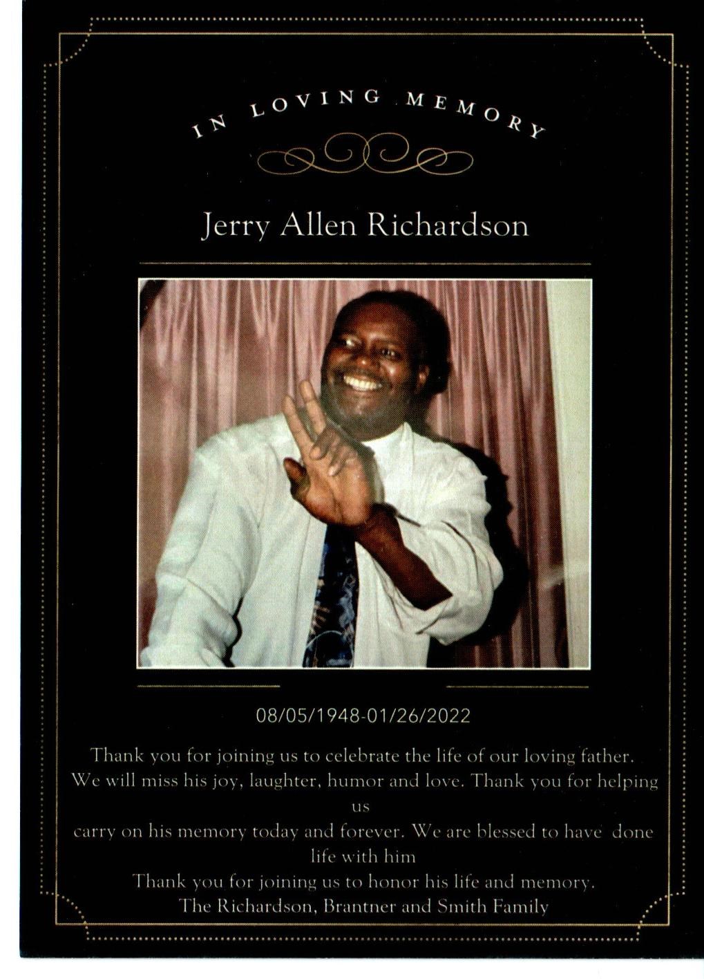 Obituary of Jerry Allen Richardson