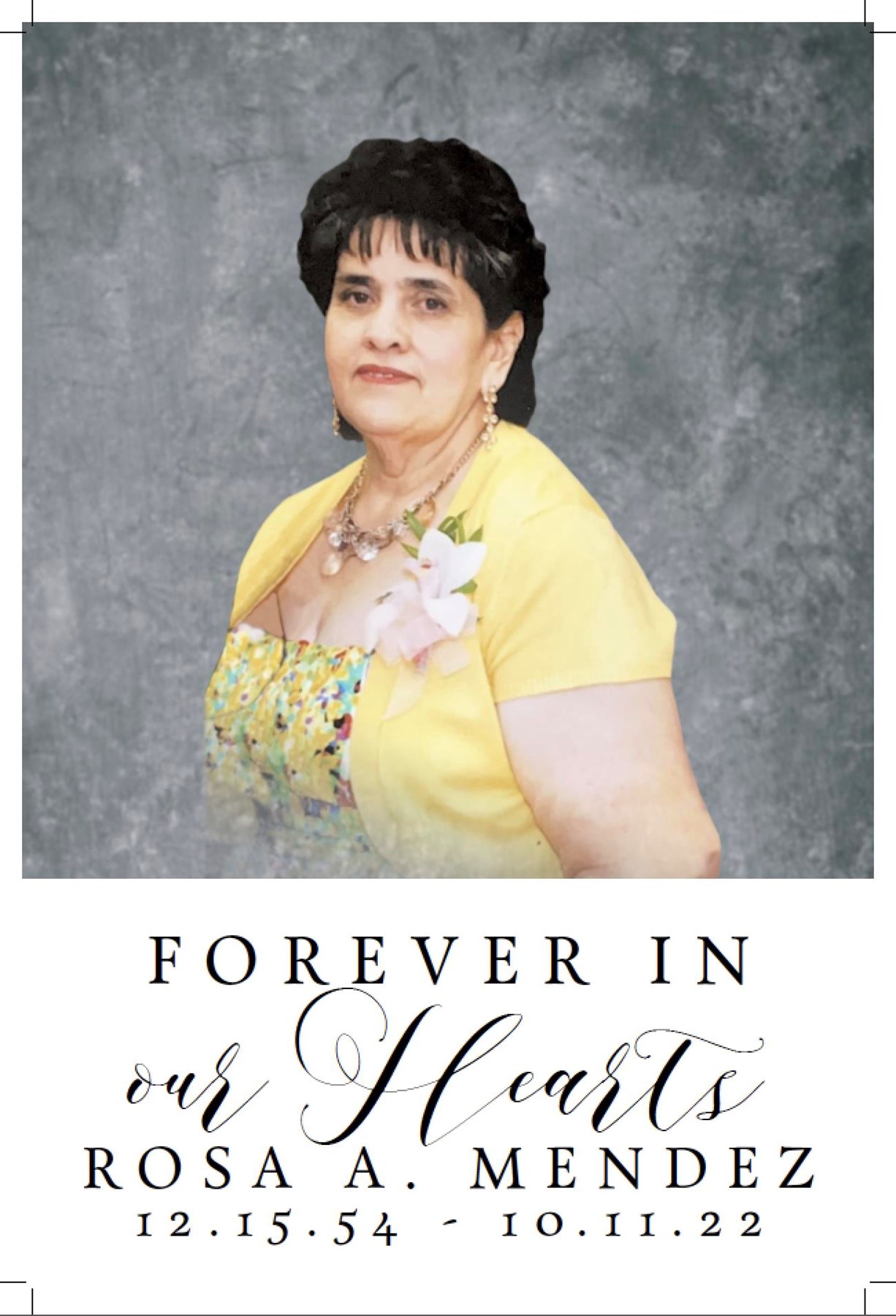 Obituary of Rosa Alicia Mendez
