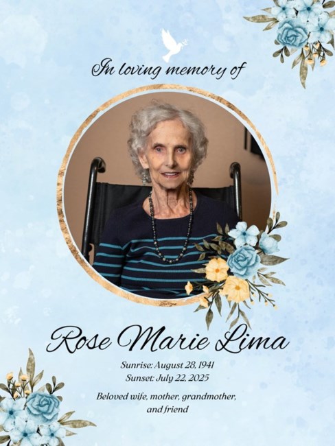 Obituary of Rose Marie Lima