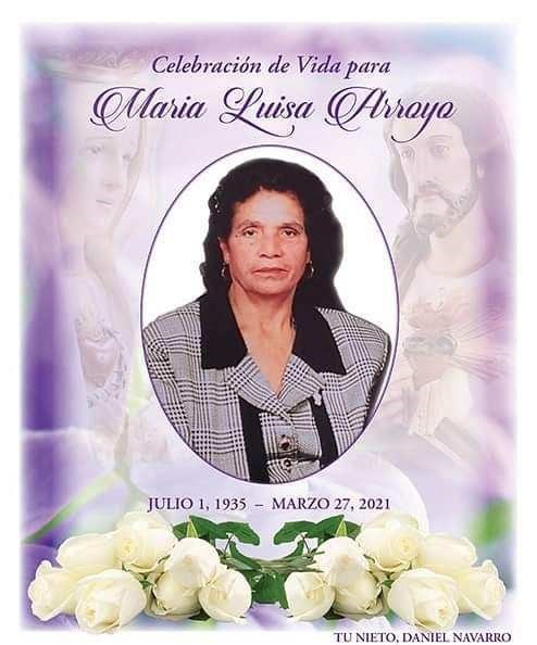 Avis de décès de Maria Luisa Arroyo
