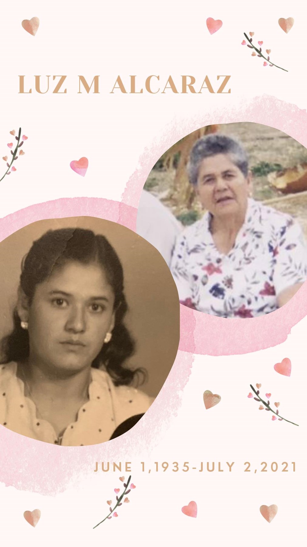 Obituary of Luz Maria Alcaraz