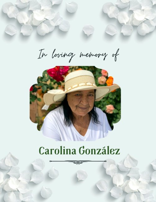 Obituary of Carolina Gonzalez