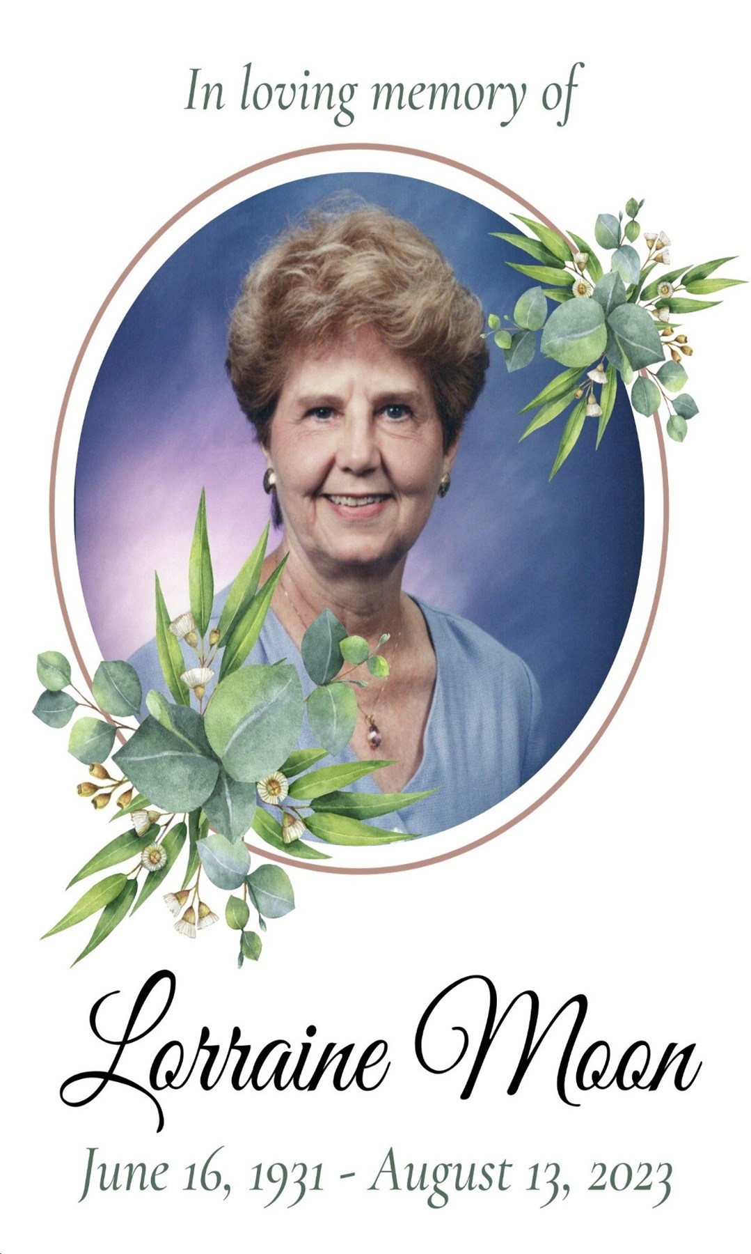 Obituary of Lorraine Joann Moon