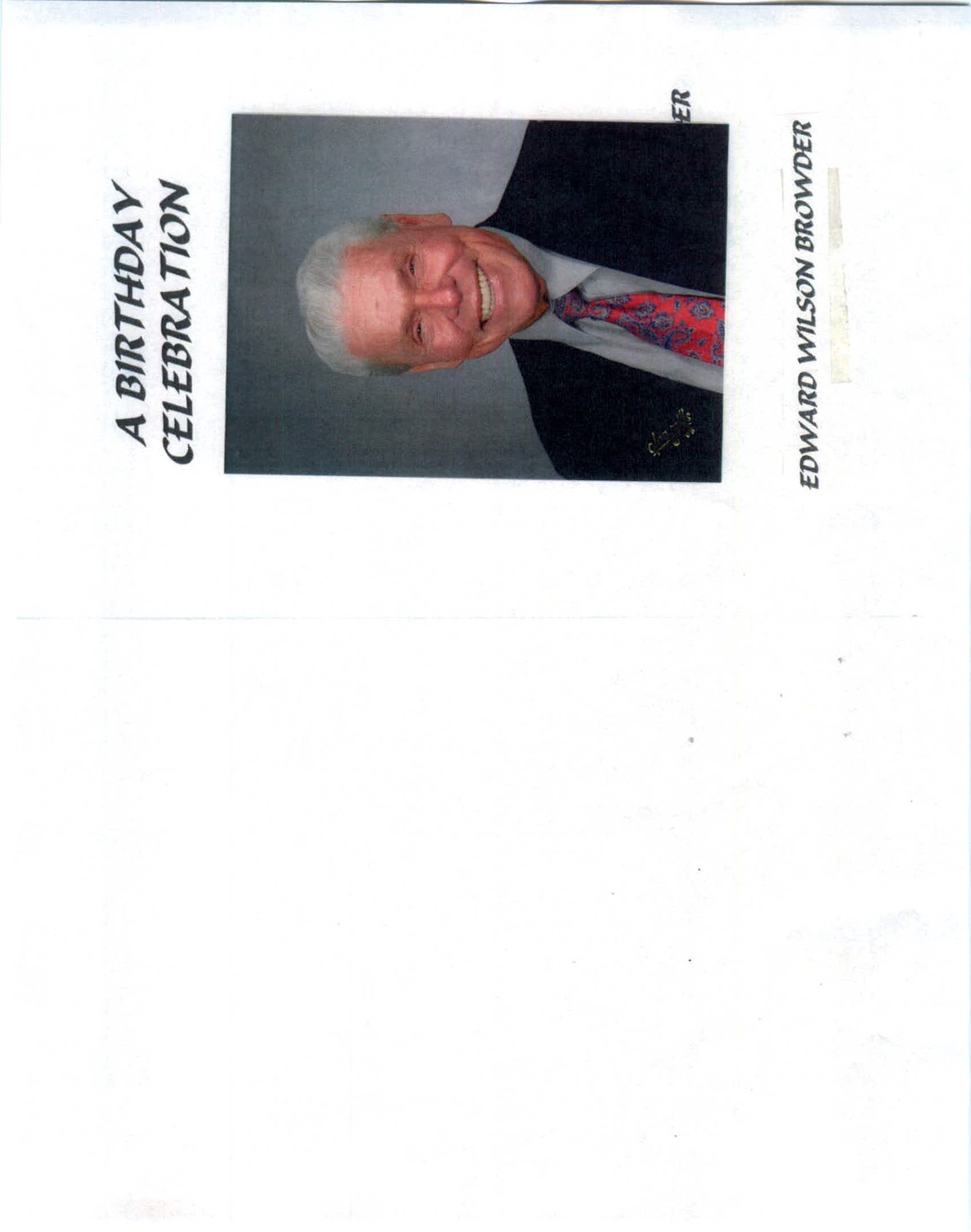 Obituary of Edward W. Browder