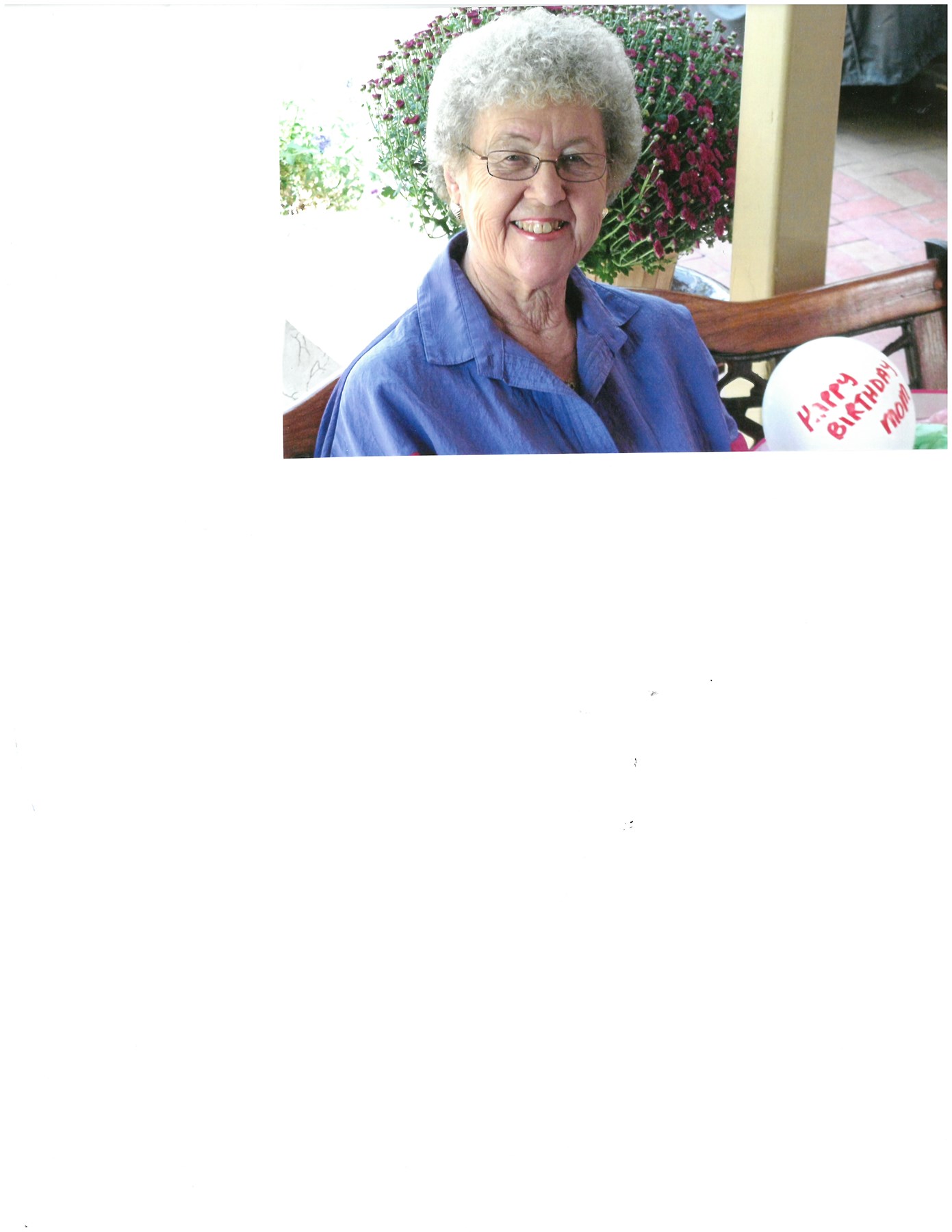 Obituary of Mary Fitzwater