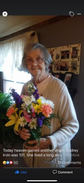 Obituary of Audrey Henry Irvin