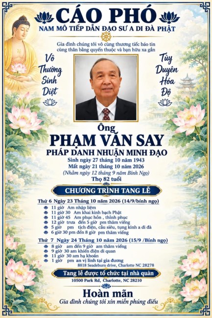 Obituary of Pham Van Say